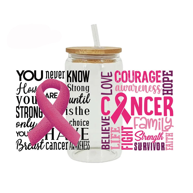 Breast Cancer Awareness Self Adhesive Stickers