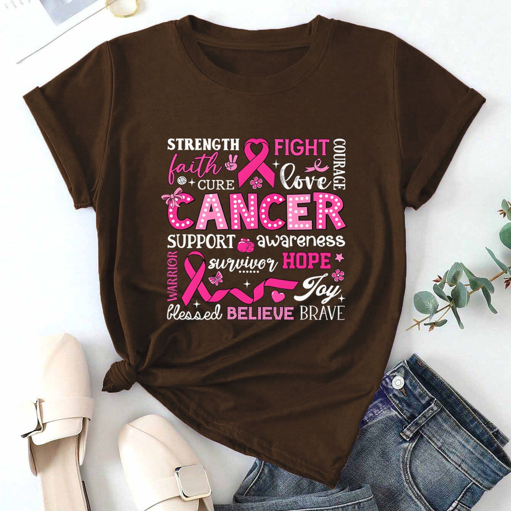 Inspirational Collage Breast Cancer Awareness T-Shirt