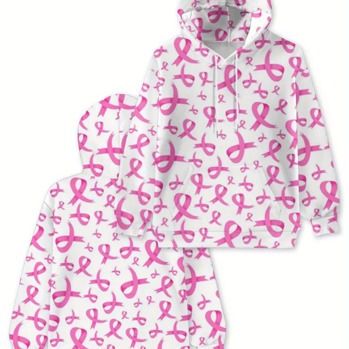 Pink BC Ribbon Hooded Sweatshirt