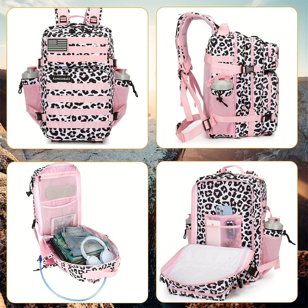 Pink Leopard Heavy Duty Backpack