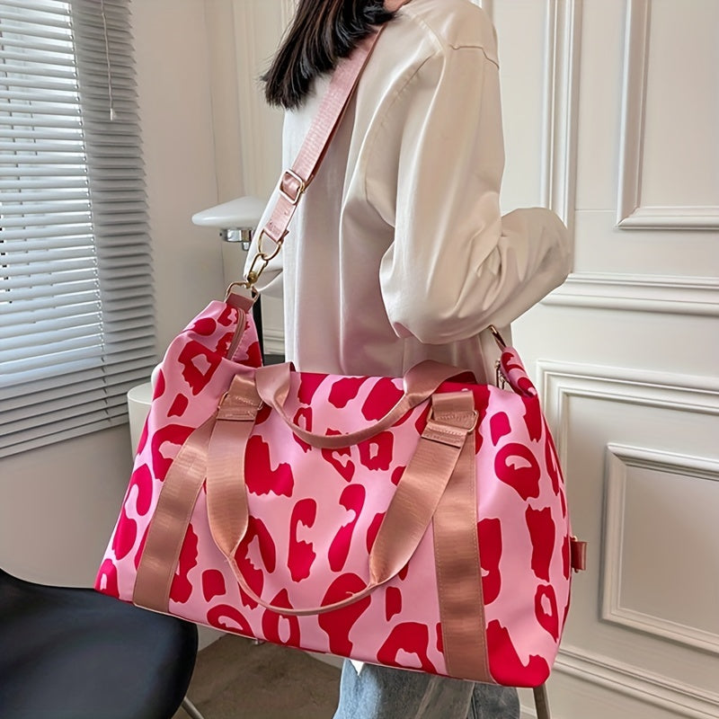 Cheetah Travel Bag in Black or Pink