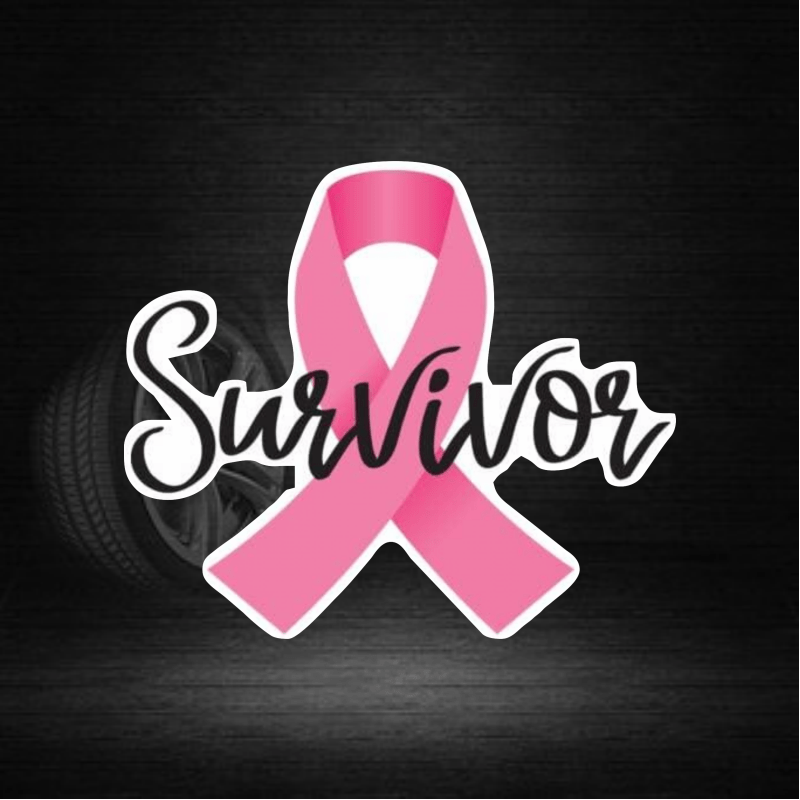 Breast Cancer Survivor Ribbon Decal