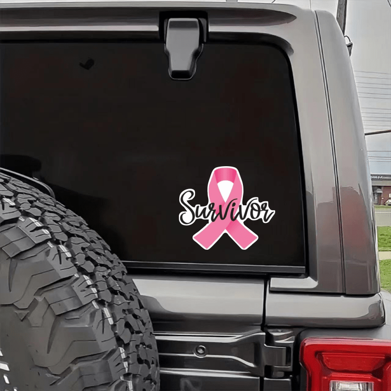 Breast Cancer Survivor Ribbon Decal