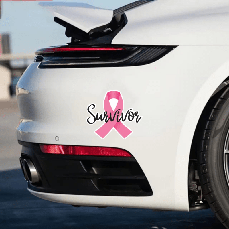 Breast Cancer Survivor Ribbon Decal