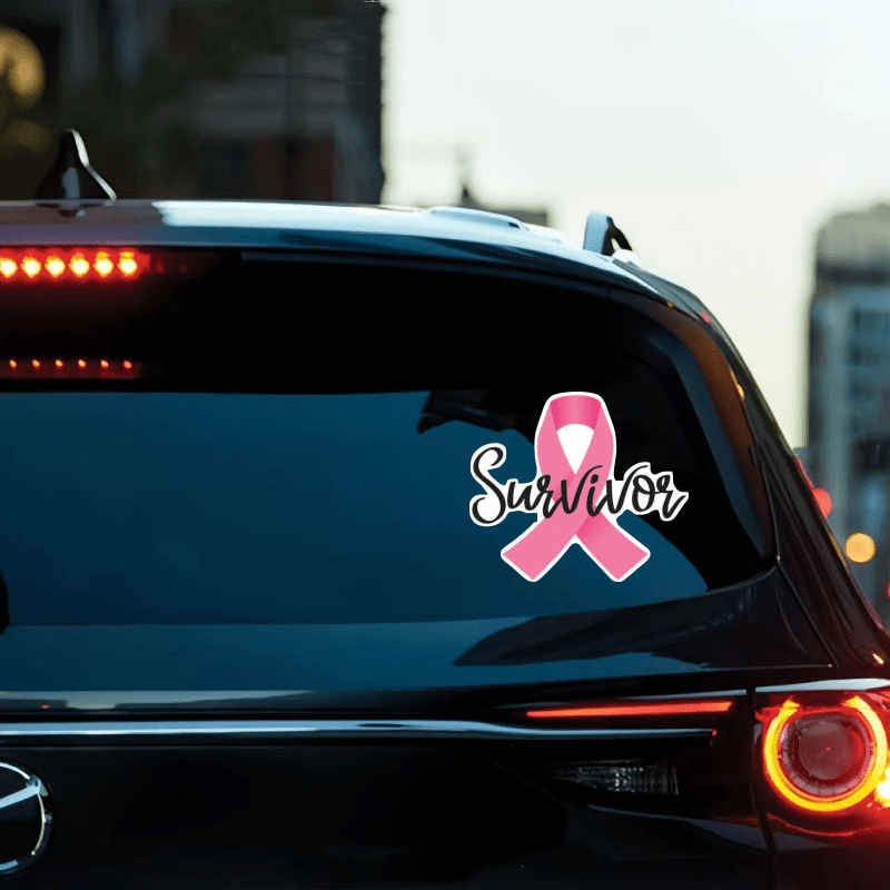Breast Cancer Survivor Ribbon Decal