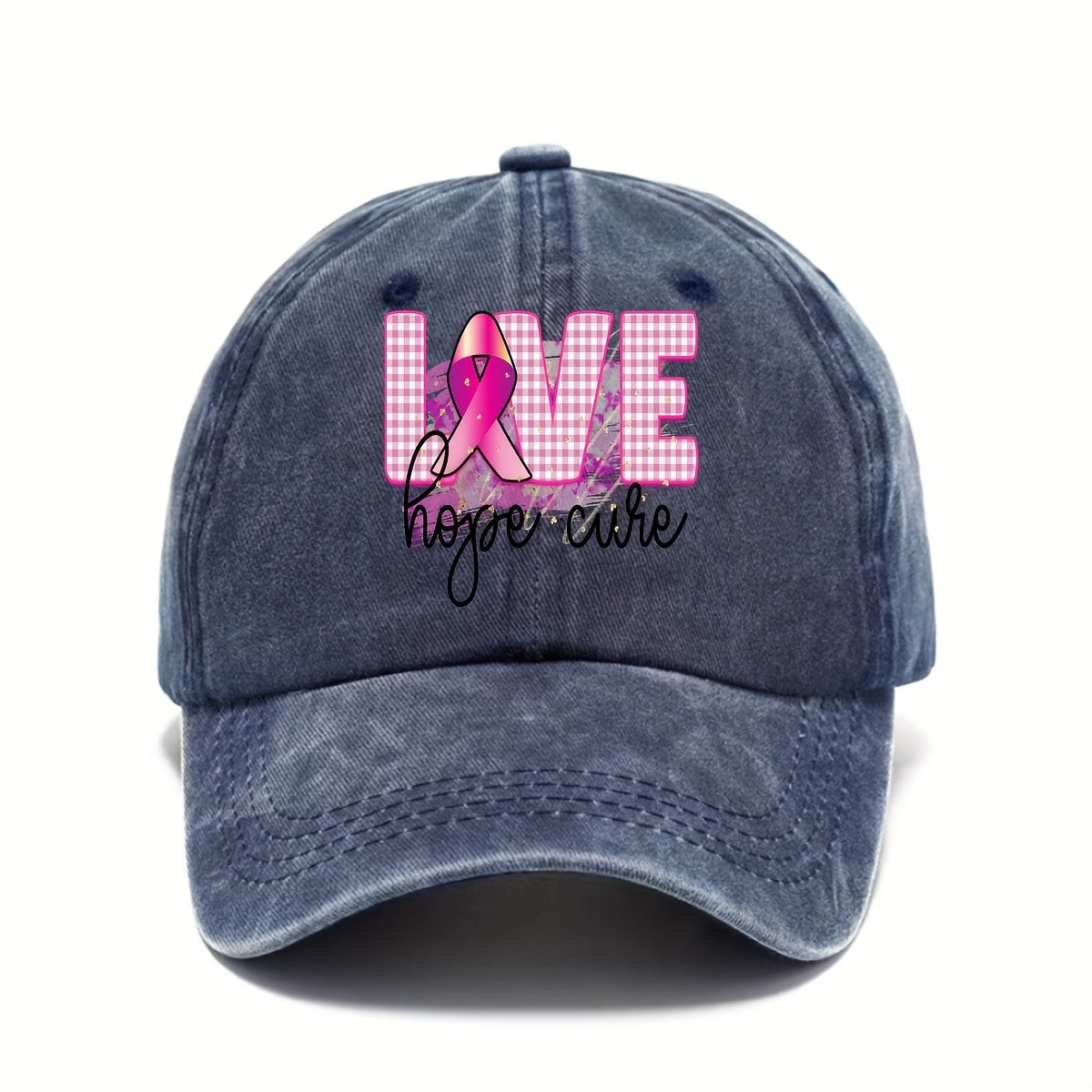 Love Hope Cure Breast Cancer Baseball Cap