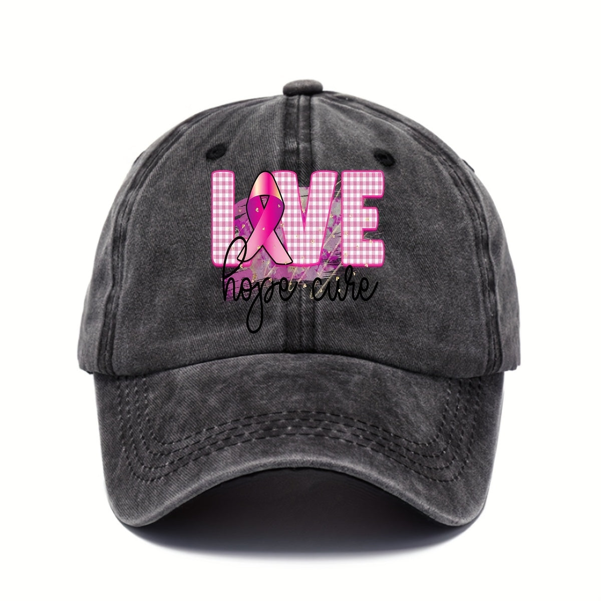 Love Hope Cure Breast Cancer Baseball Cap