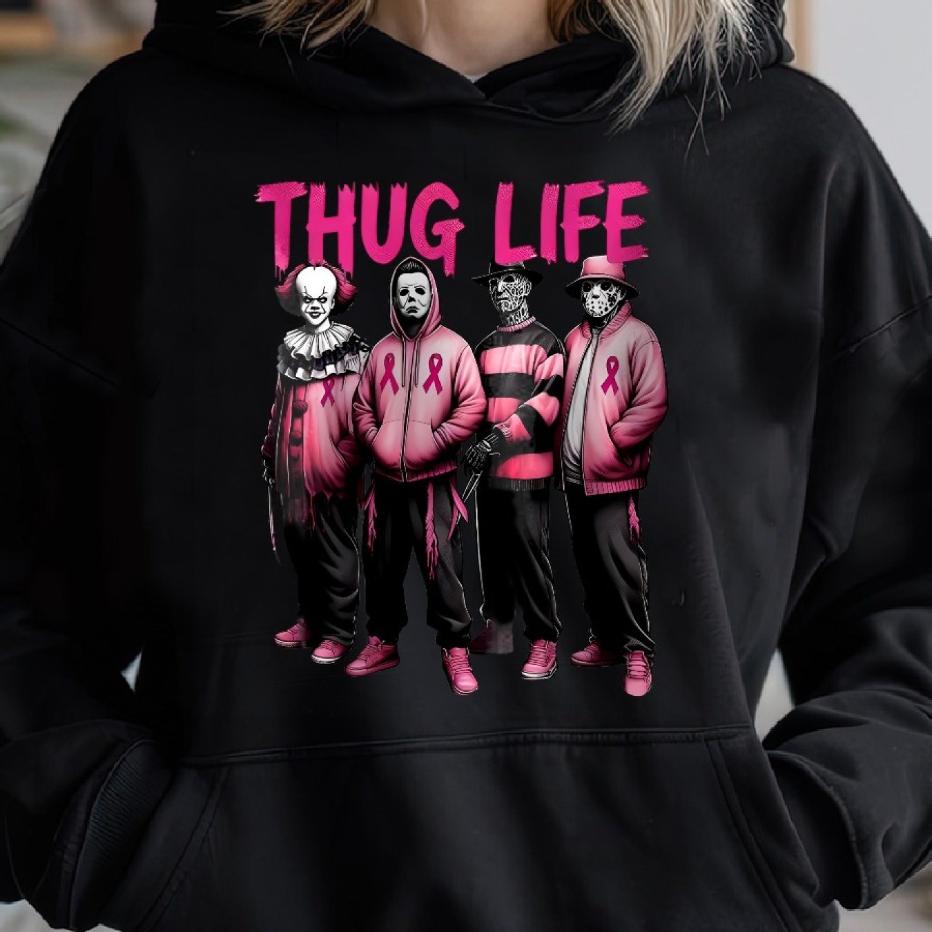 Thug Life Cancer Warrior Hoodie