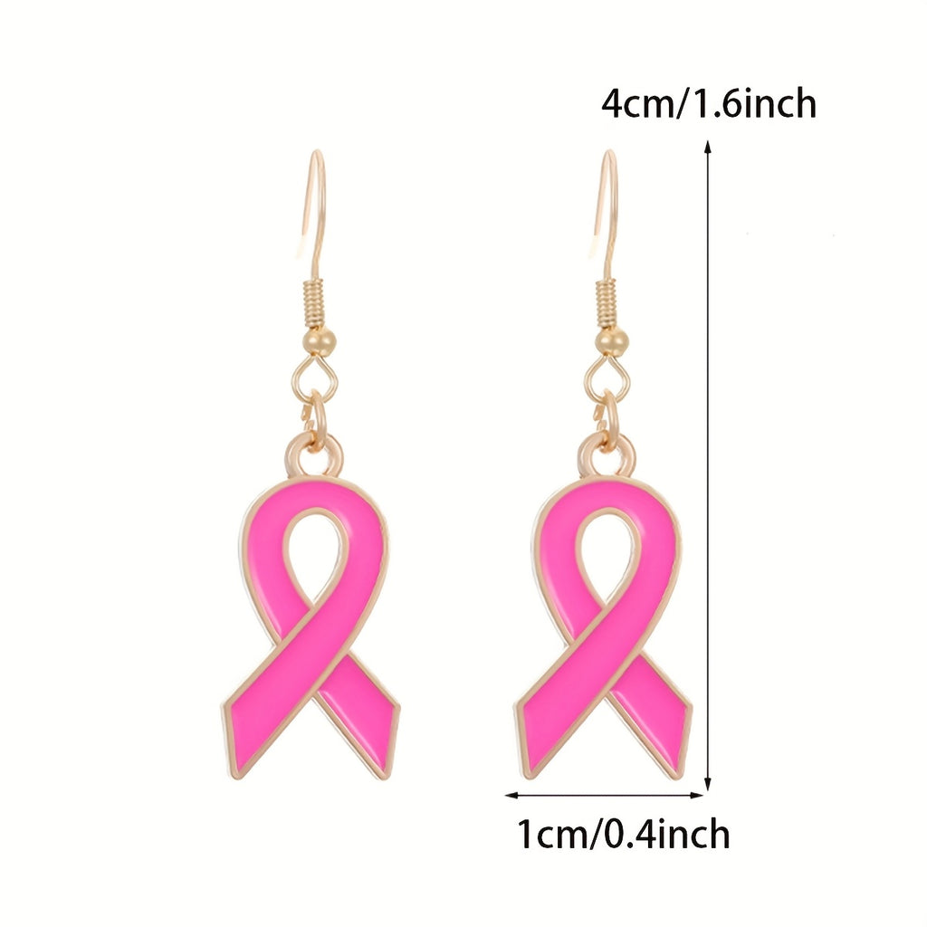 BC Pink Ribbon Earrings