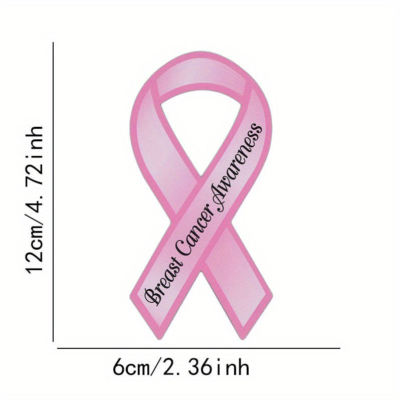 Classic Pink Breast Cancer Ribbon Sticker