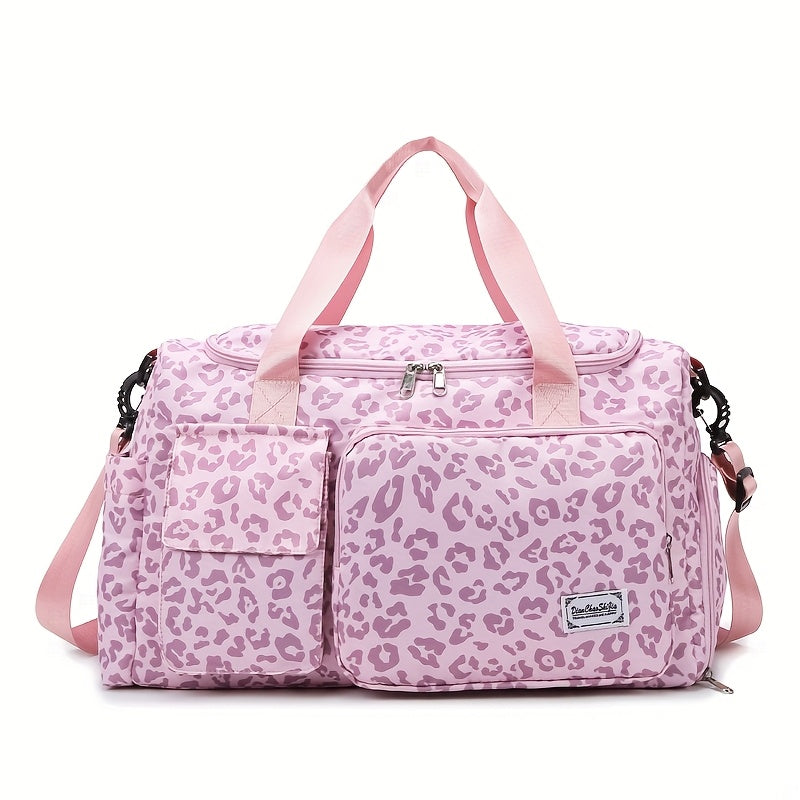 Large Leopard Print Travel Bag
