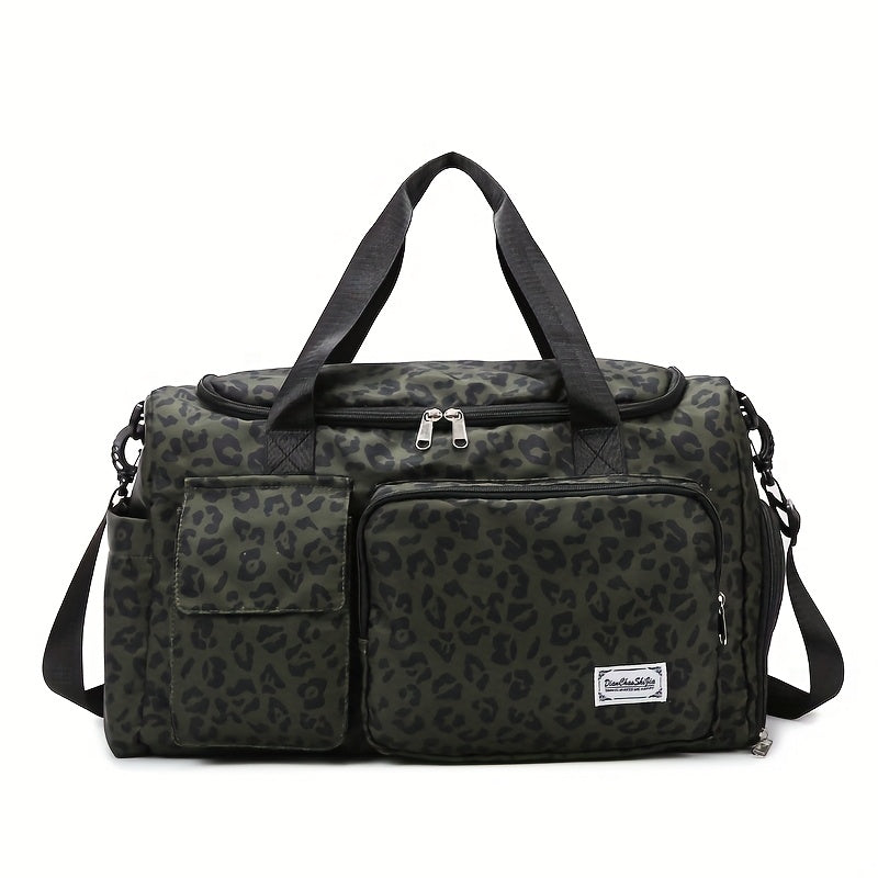 Large Leopard Print Travel Bag