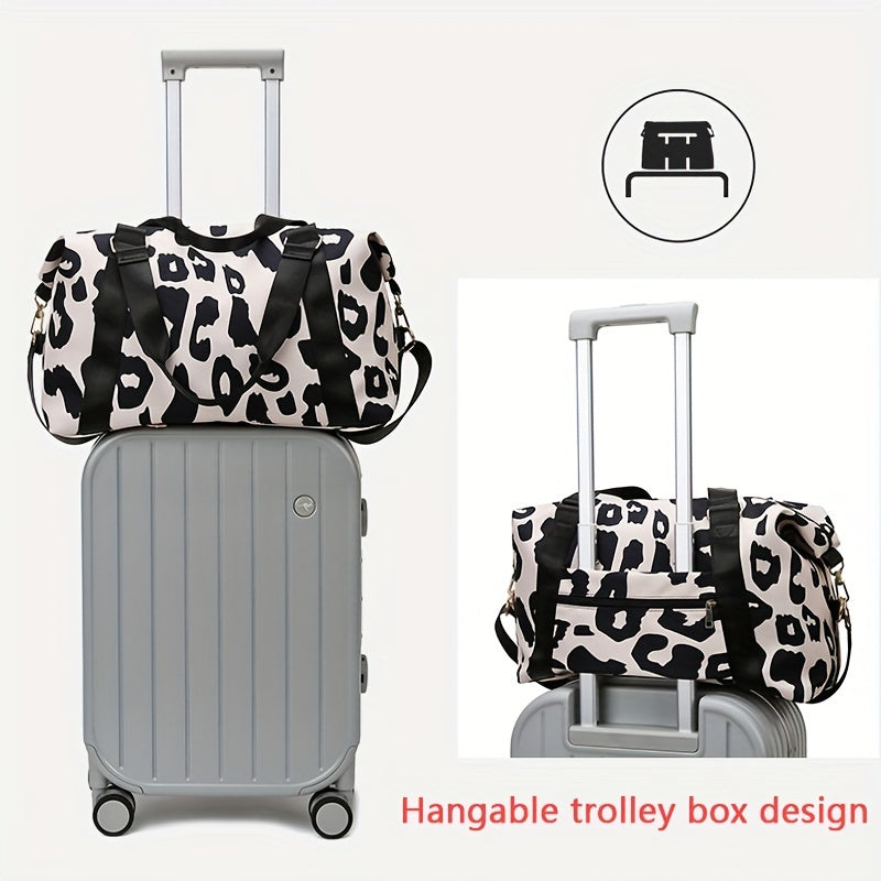 Cheetah Travel Bag in Black or Pink