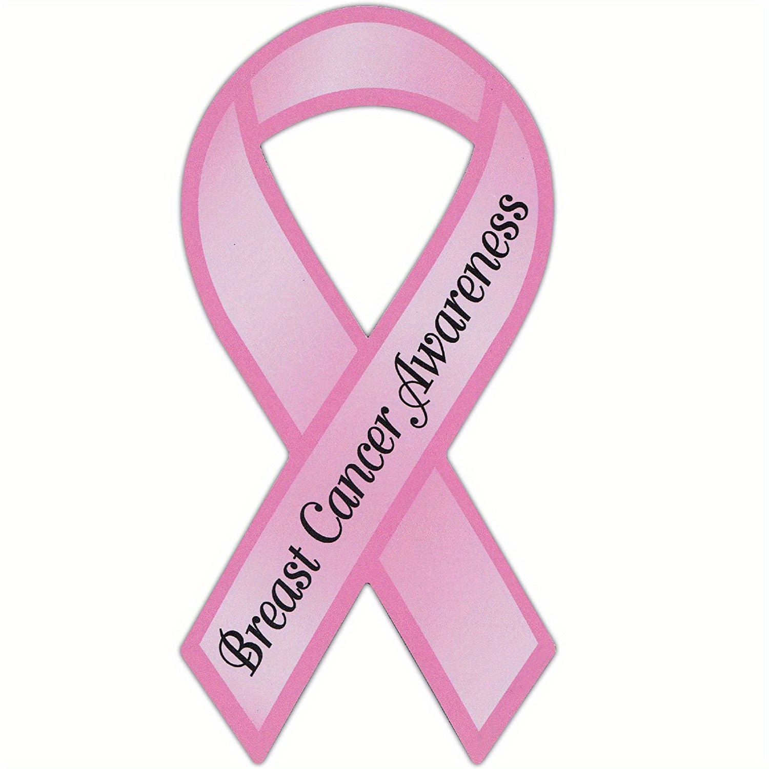Classic Pink Breast Cancer Ribbon Sticker