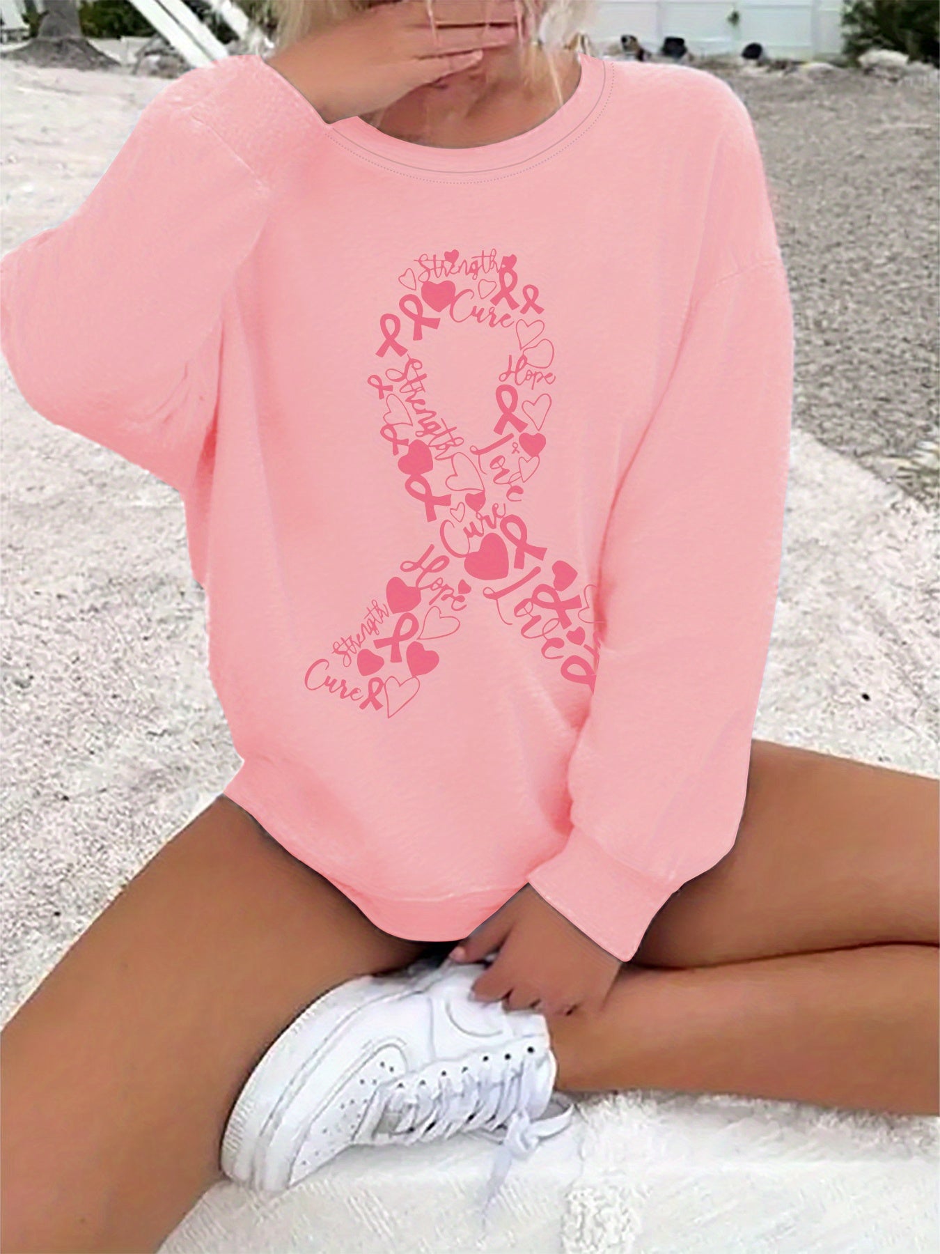 BC Ribbon Collage Crew Neck Sweatshirt
