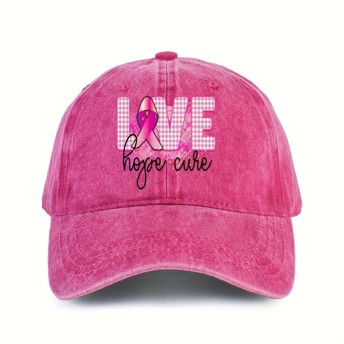 Love Hope Cure Breast Cancer Baseball Cap