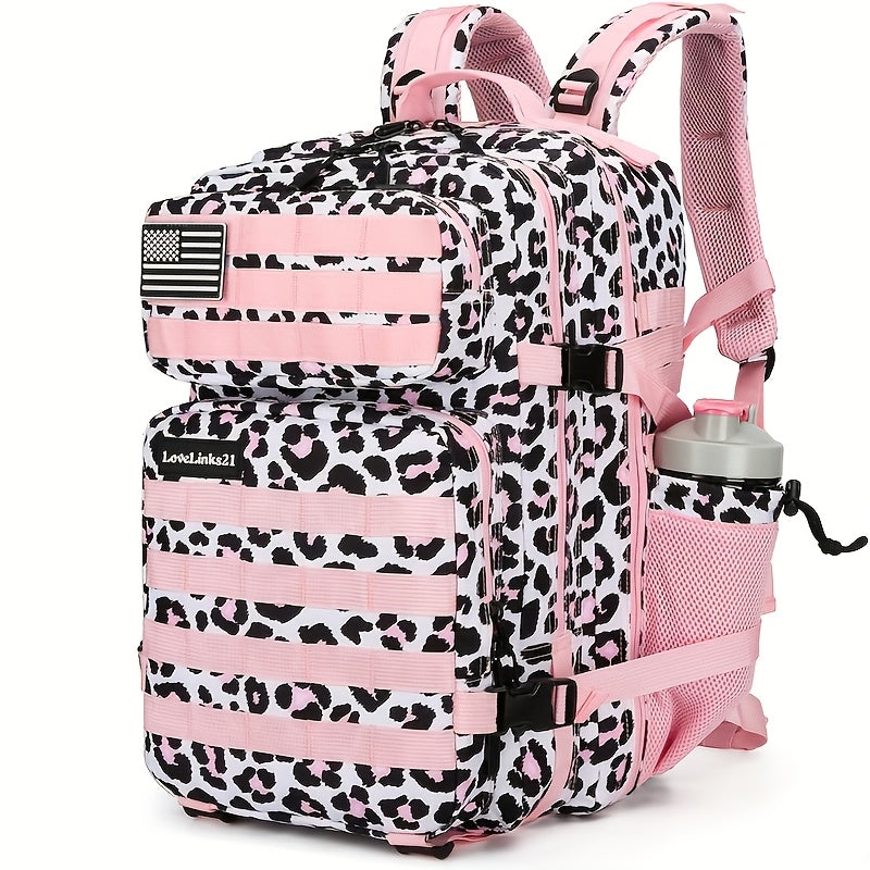 Pink Leopard Heavy Duty Backpack