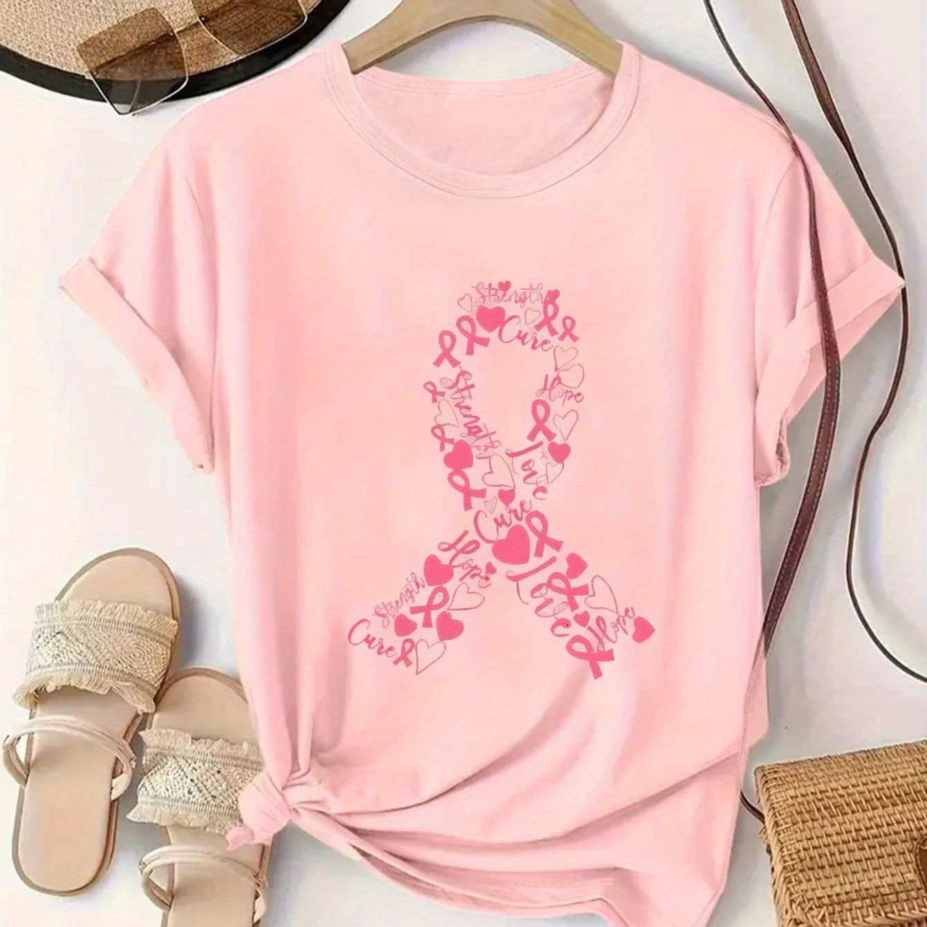 Pink Ribbon Collage T-Shirt