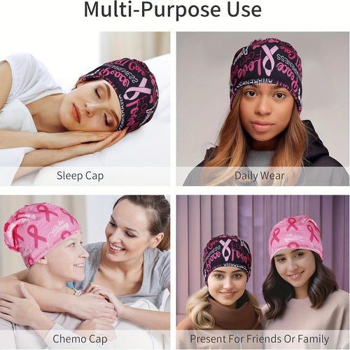 2pcs Breast Cancer Awareness Beanies