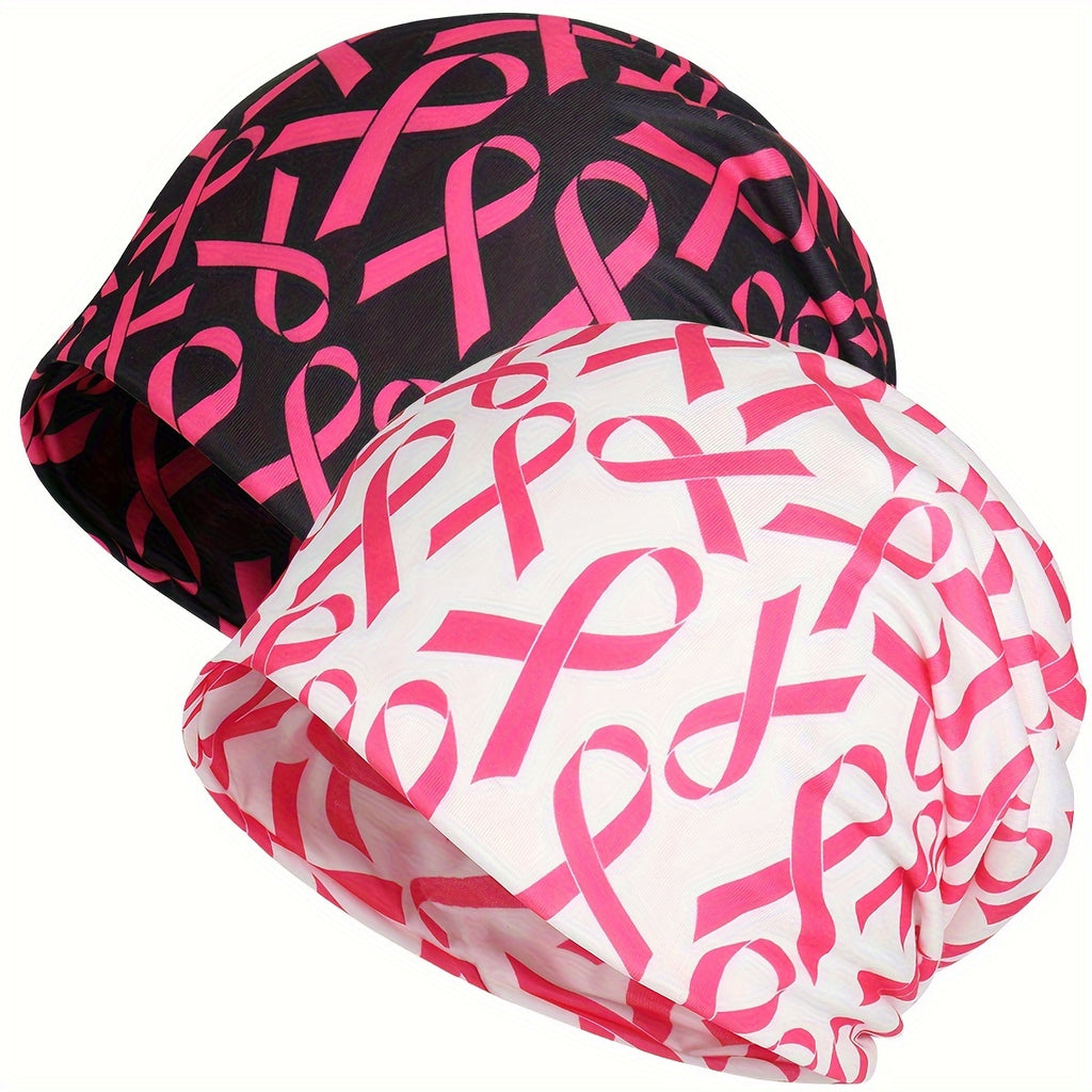 2pcs Breast Cancer Awareness Beanies