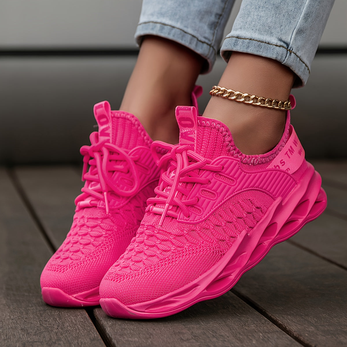 Women's Hot Pink Sneakers