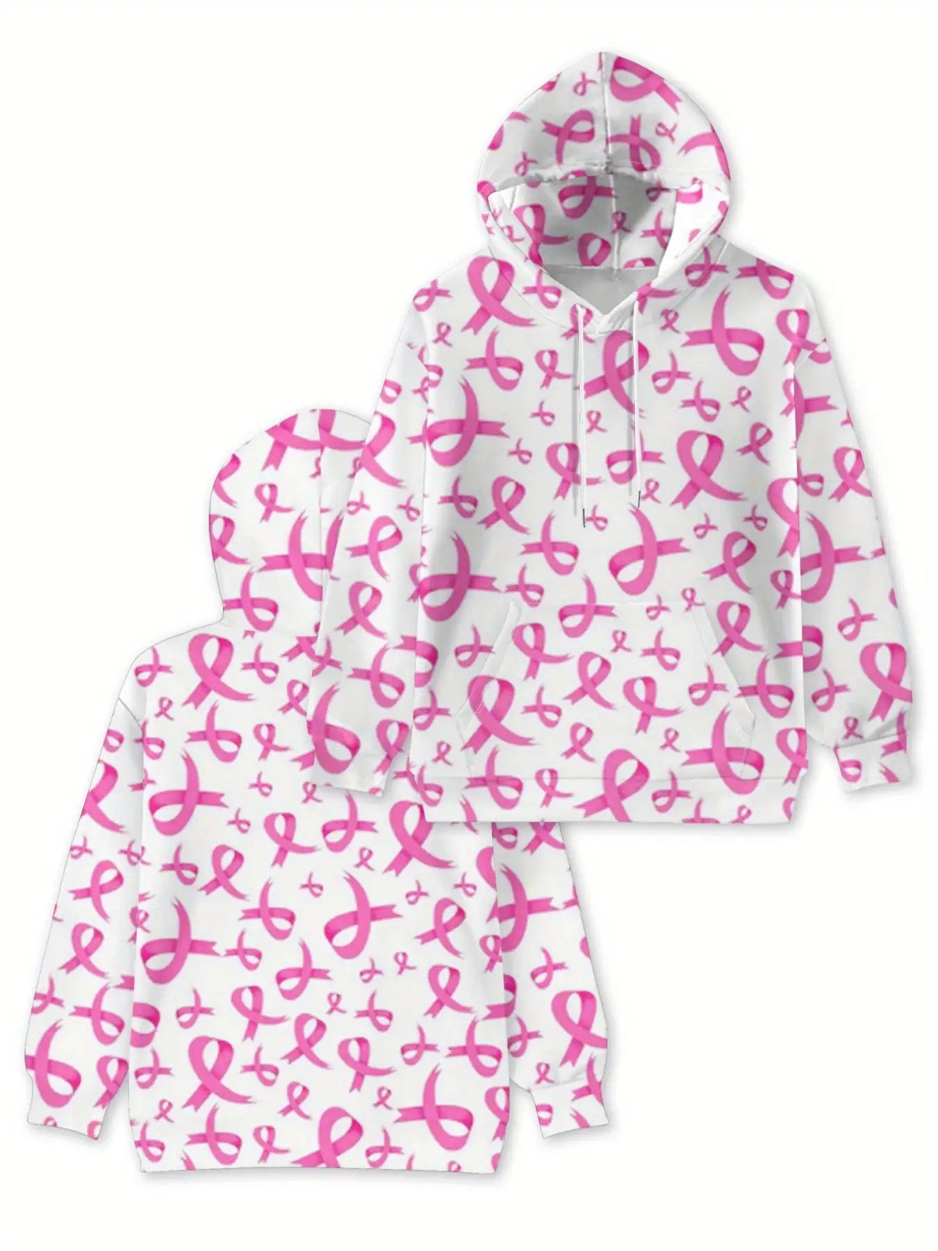 Pink BC Ribbon Hooded Sweatshirt