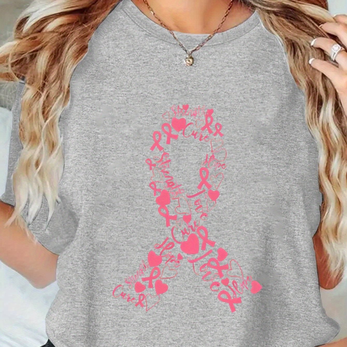 Pink Ribbon Collage T-Shirt