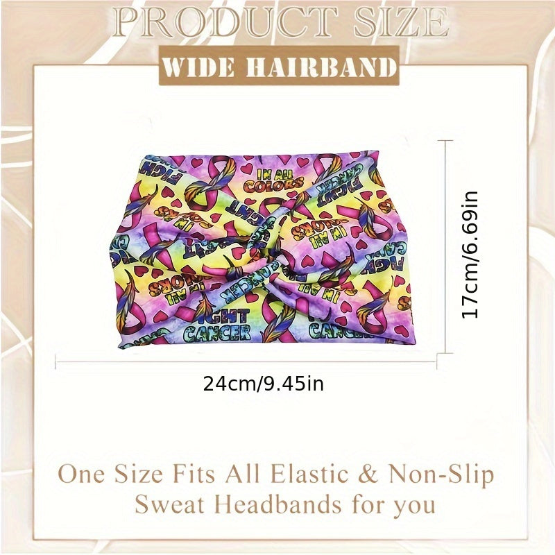 6pcs Breast Cancer Awareness Headbands