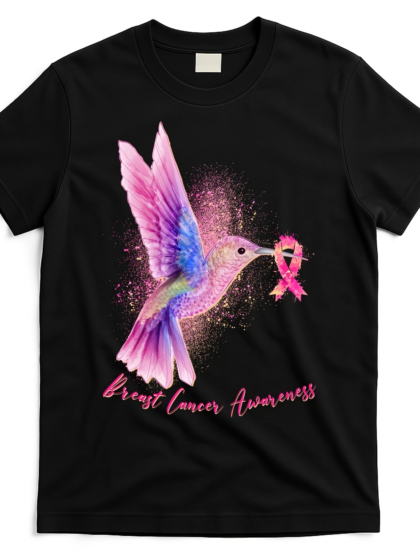 Hummingbird Breast Cancer Awareness T-Shirt