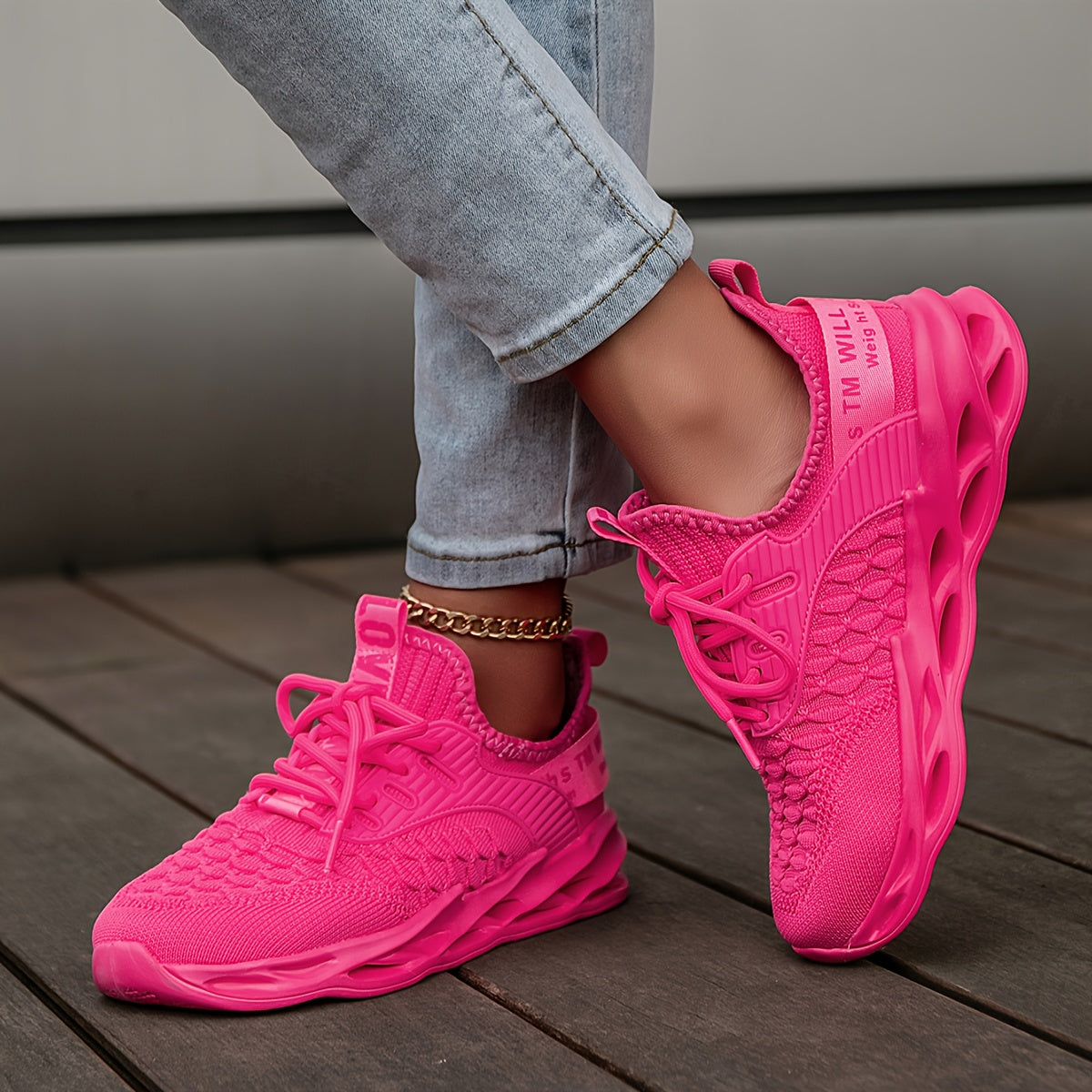 Women's Hot Pink Sneakers