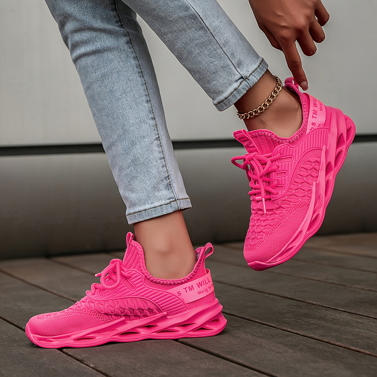 Women's Hot Pink Sneakers