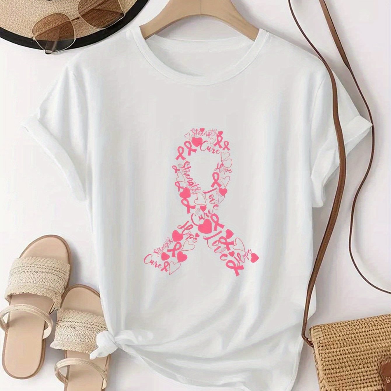 Pink Ribbon Collage T-Shirt