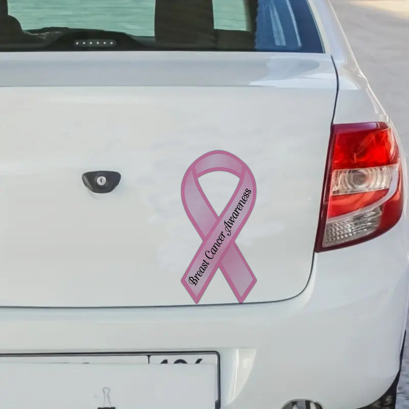 Classic Pink Breast Cancer Ribbon Sticker