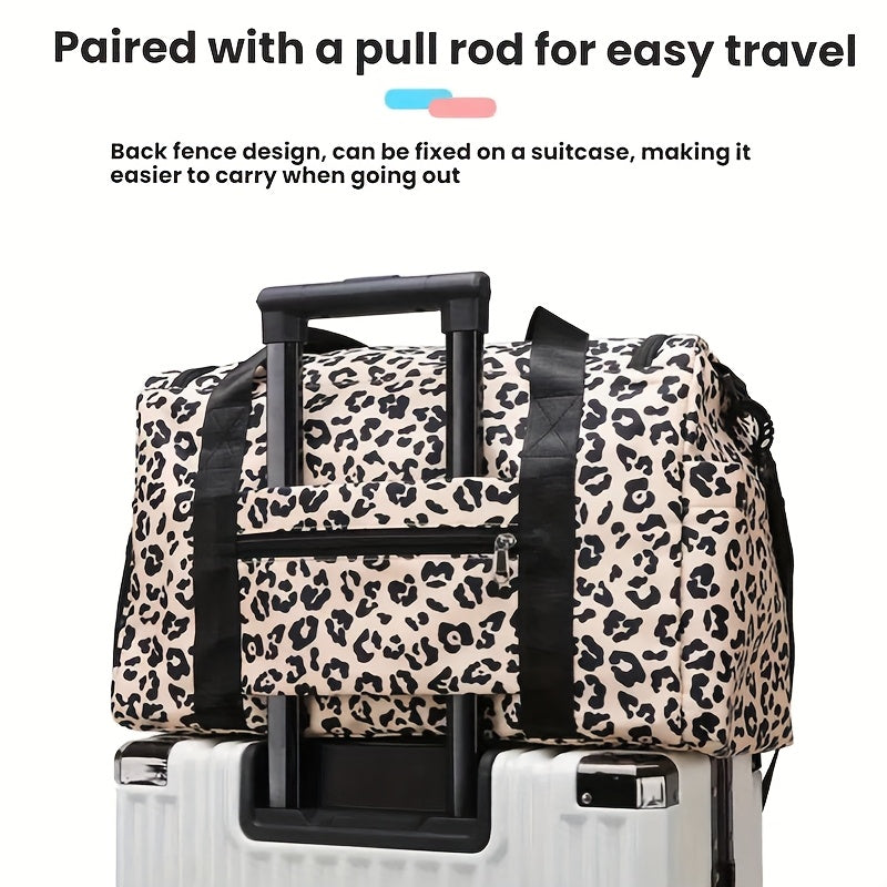 Large Leopard Print Travel Bag