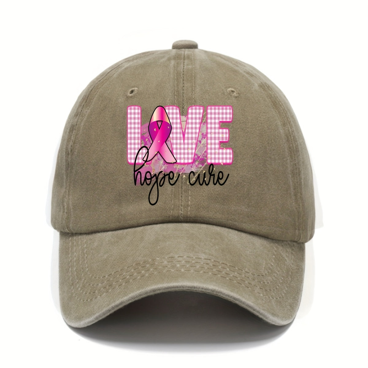 Love Hope Cure Breast Cancer Baseball Cap