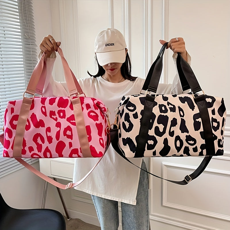 Cheetah Travel Bag in Black or Pink