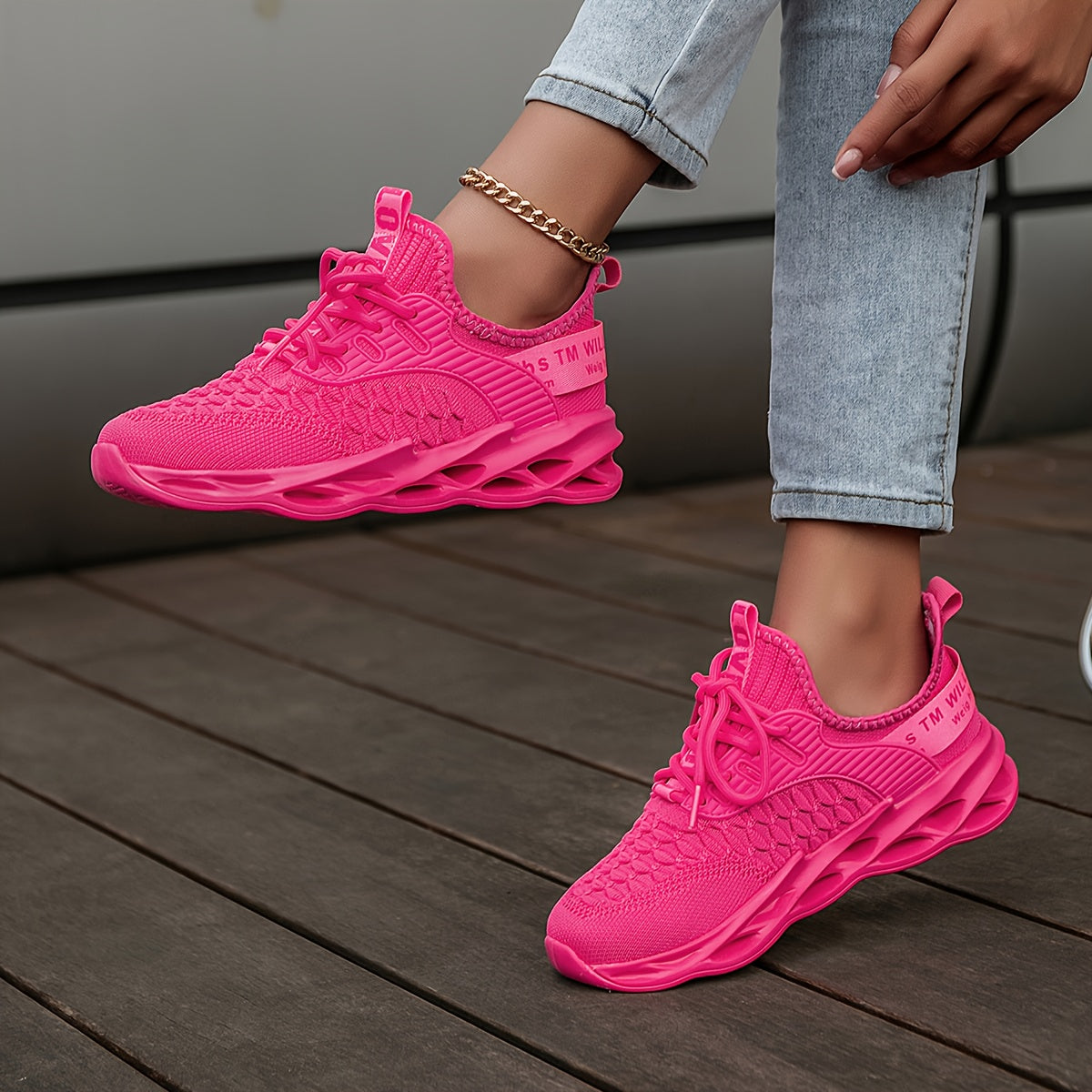 Women's Hot Pink Sneakers