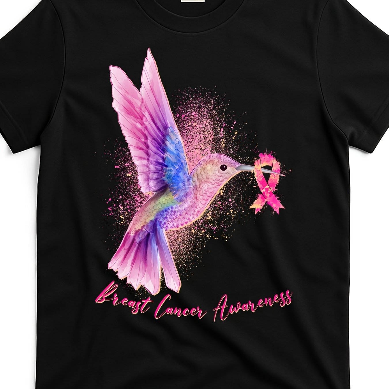 Hummingbird Breast Cancer Awareness T-Shirt