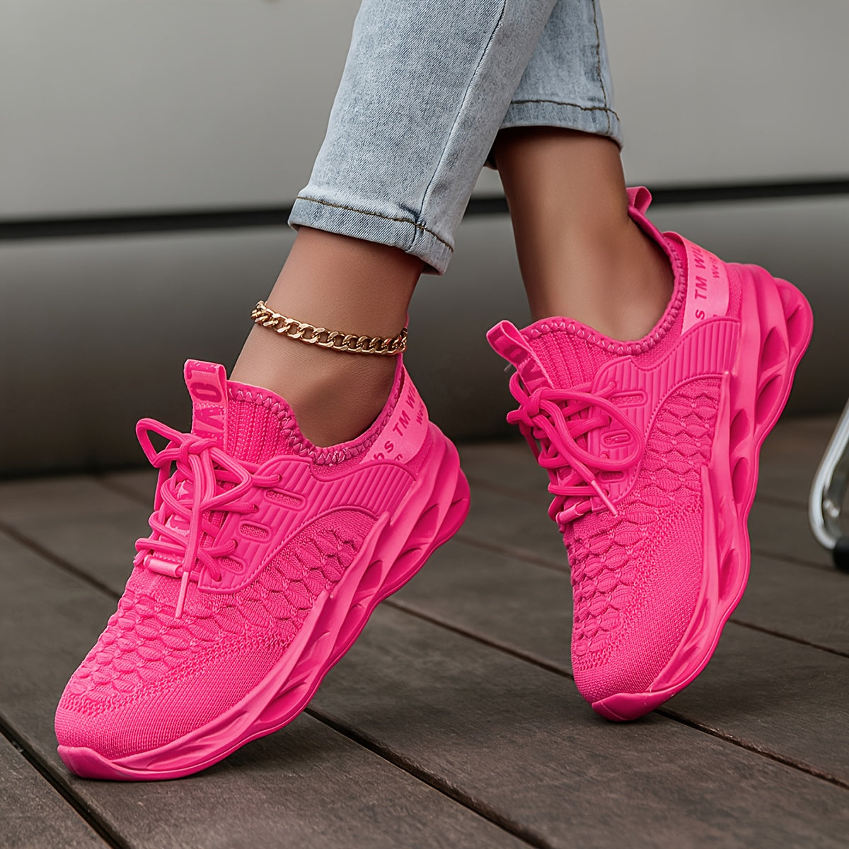Women's Hot Pink Sneakers