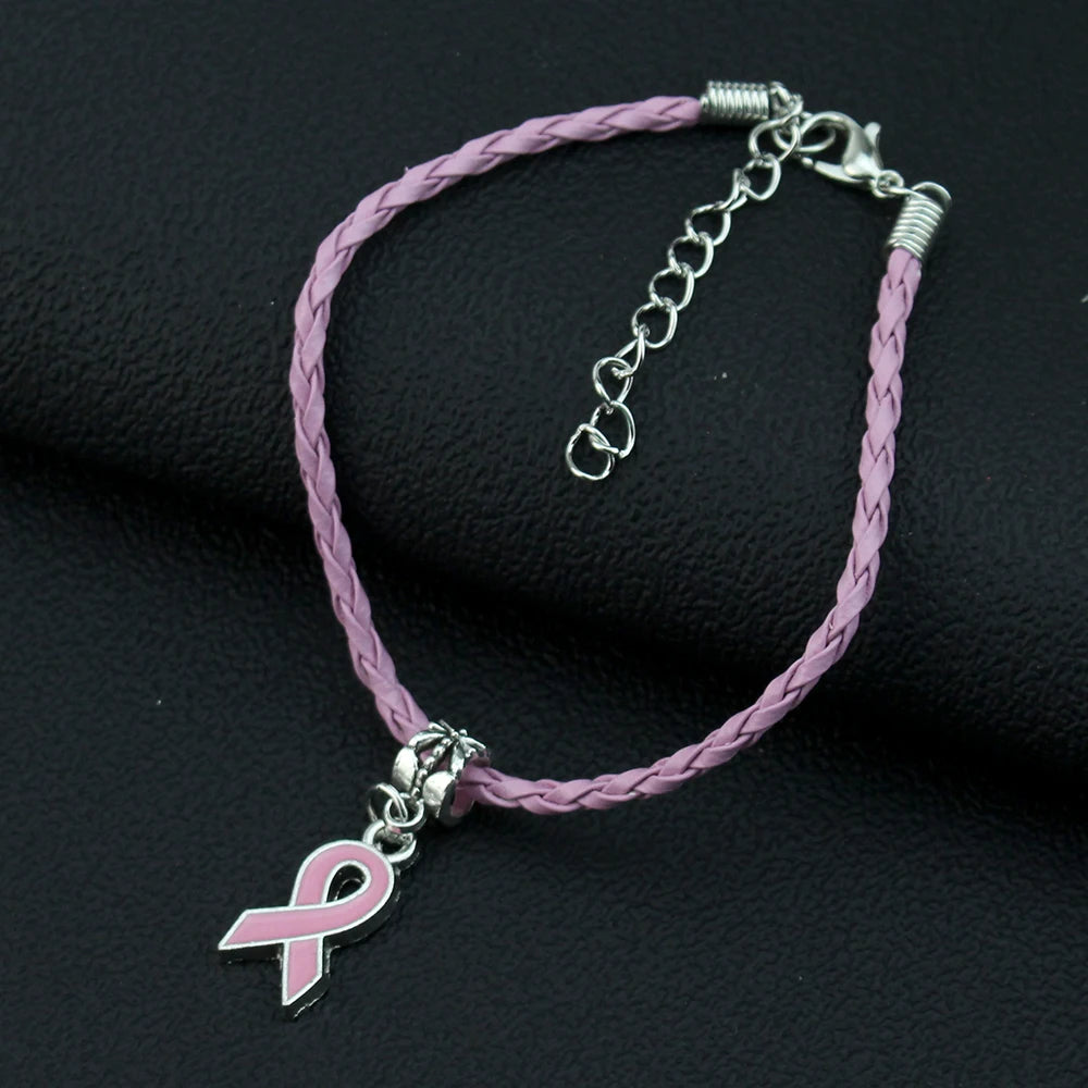 Sweet and Simple Breast Cancer Awareness Bracelet