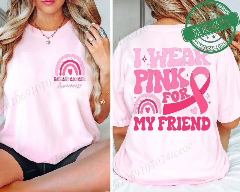 I Wear Pink Breast Cancer T-Shirt ~ Sizes XXS, XS, S, M, L