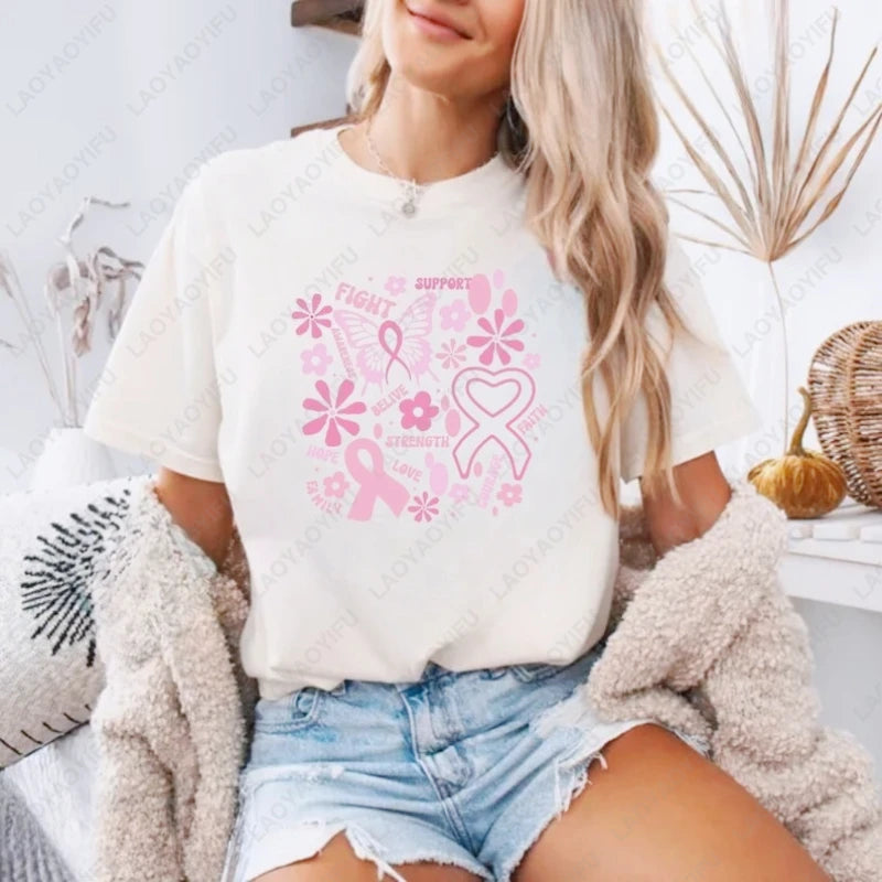 Breast Cancer Inspirational Collage Tshirt