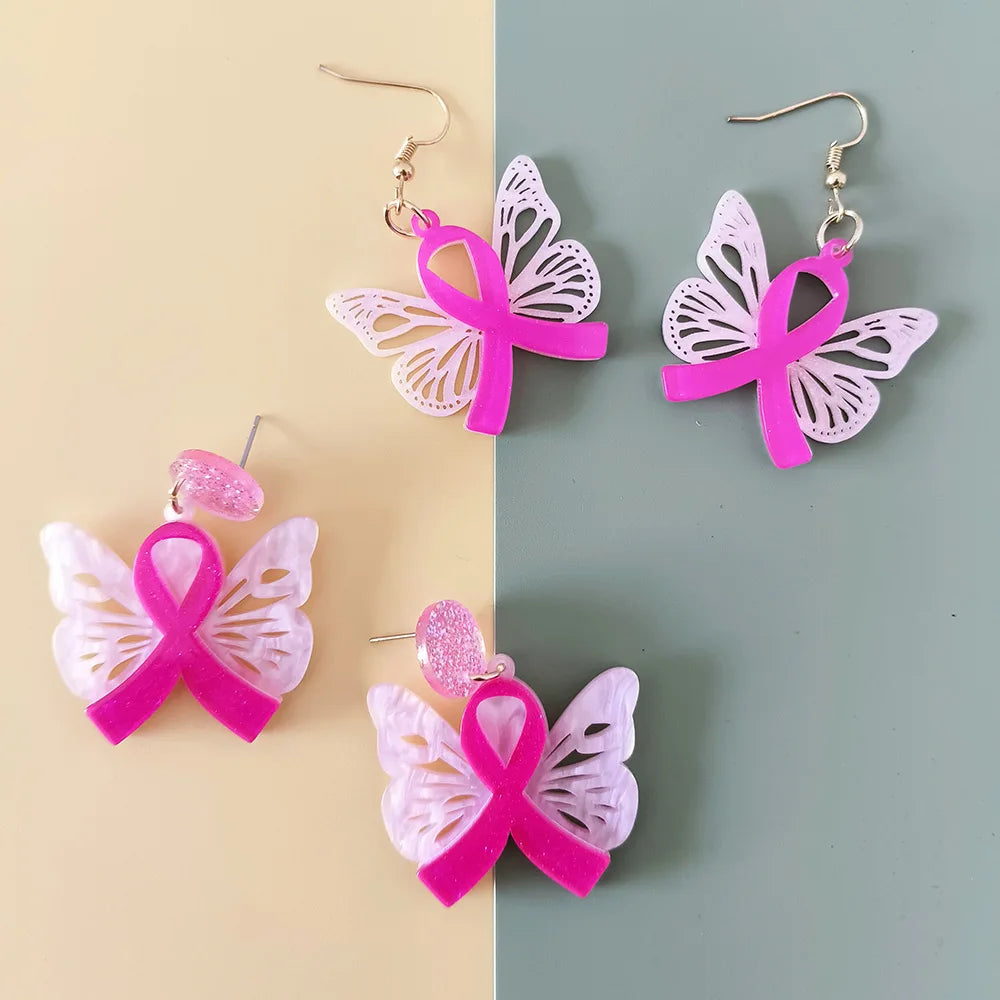 Breast Cancer Awareness Earrings