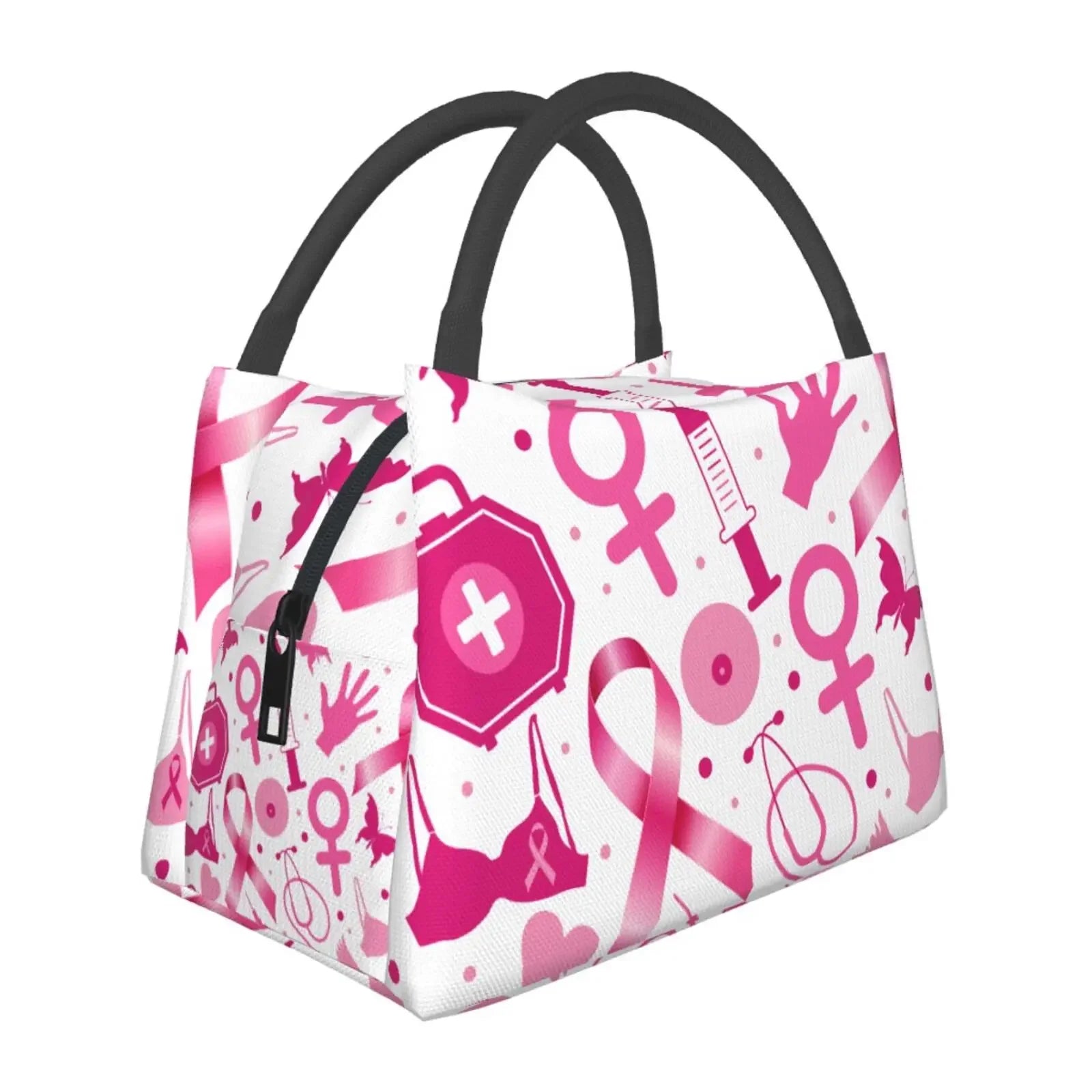 Breast Cancer Awareness Insulated Lunch Bags