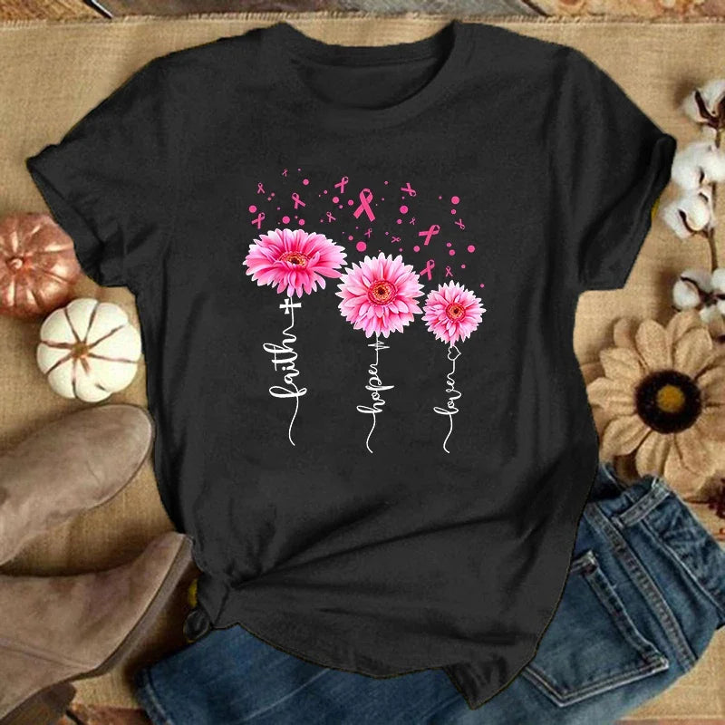 Magical Daisies Breast Cancer T-Shirt
