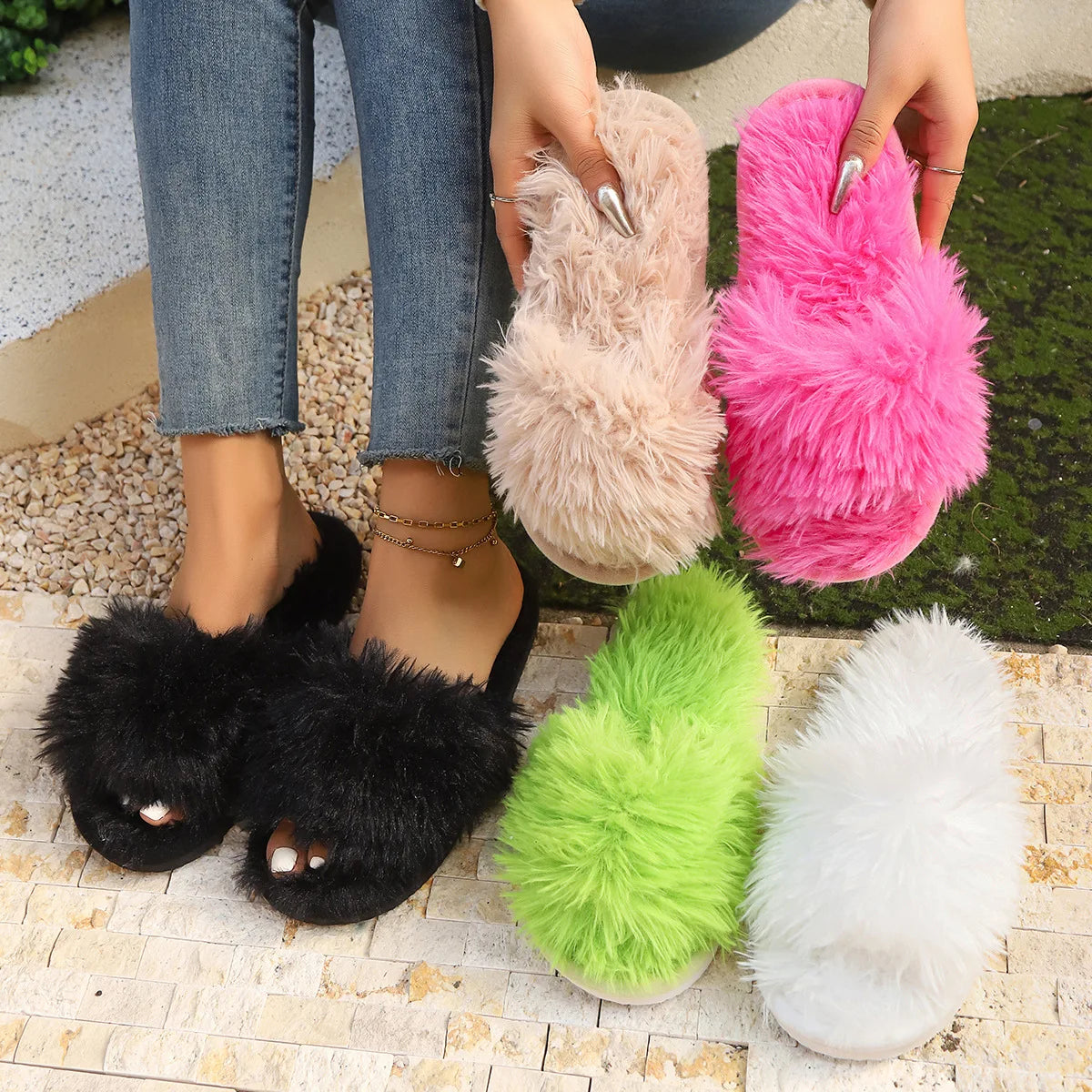 Fluffy Plush Slippers