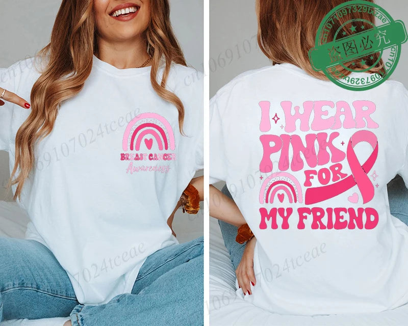 I Wear Pink Breast Cancer T-Shirt ~ Sizes XXS, XS, S, M, L