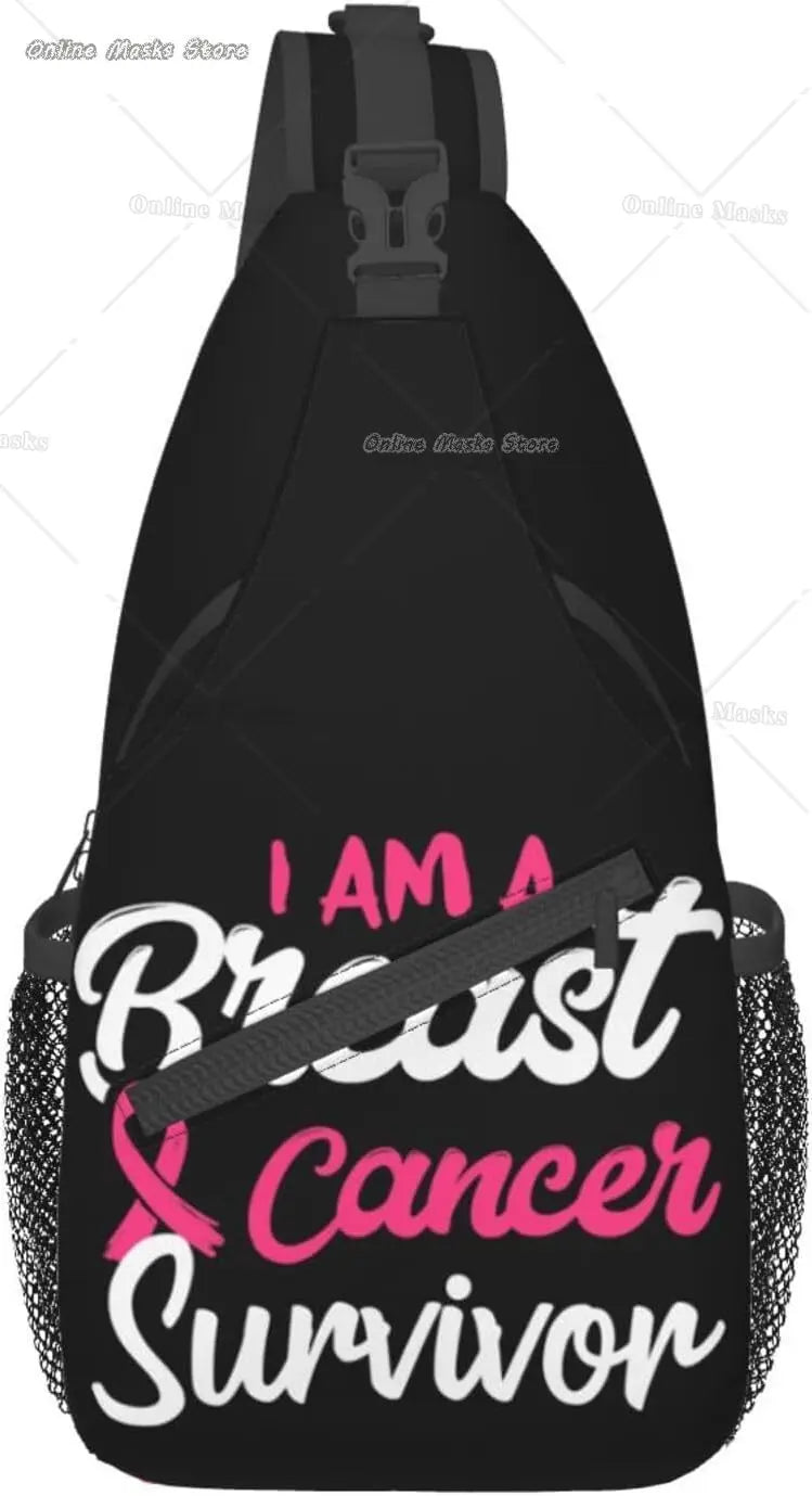 Breast Cancer Pink Awareness Sling Bag Backpack