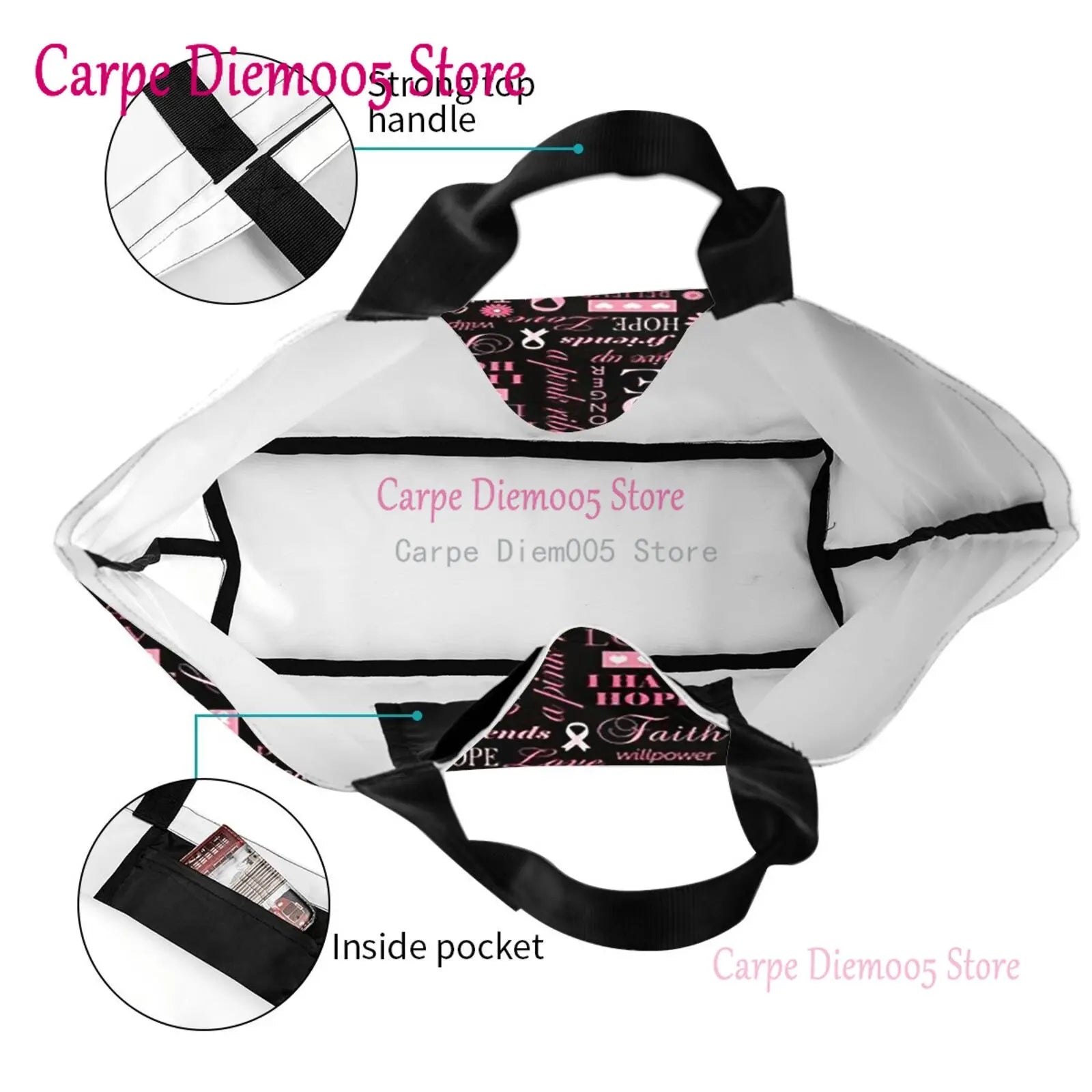 Breast Cancer Awareness Tote Bag