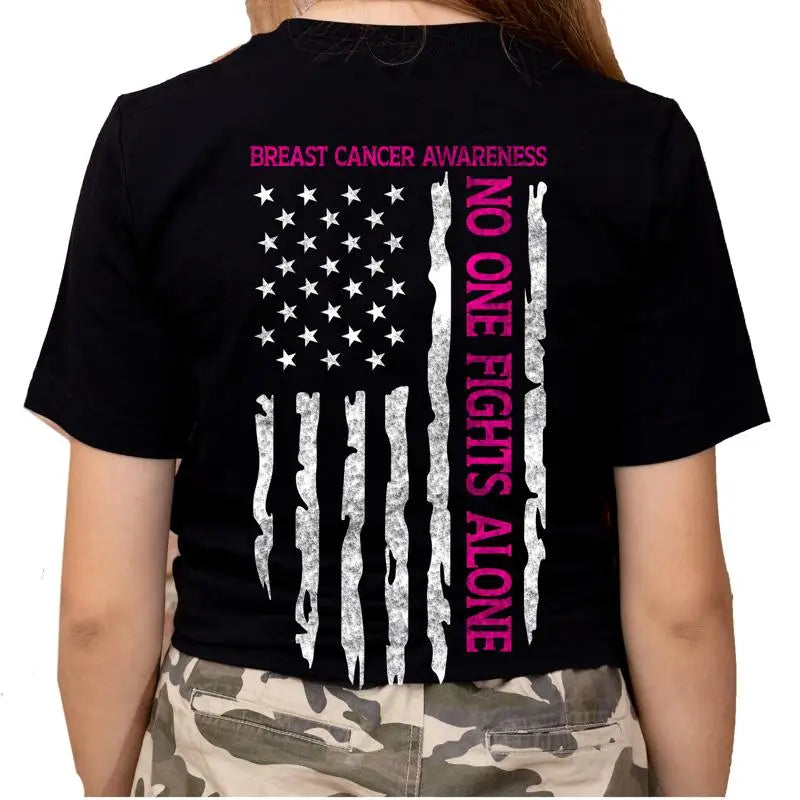 No One Fights Alone Flag Tshirt